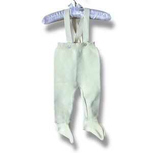 1970s Friedknit Creations 100% Cotton Yellow Unisex Footed Overalls VTG